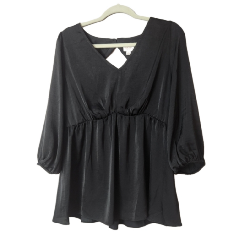 3/$25 Isabel by Ingrid and Isabel black maternity top size XL EUC